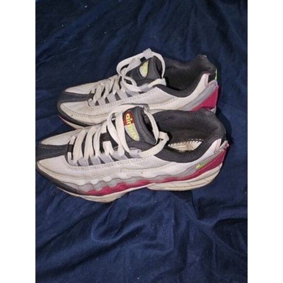 Nike Air Max 95 Rush Pink Volt Size 5Y Black Anthracite White - Picture 3 of 6